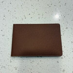 Louis Vuitton Card Holder Wallet Brown Authentic.